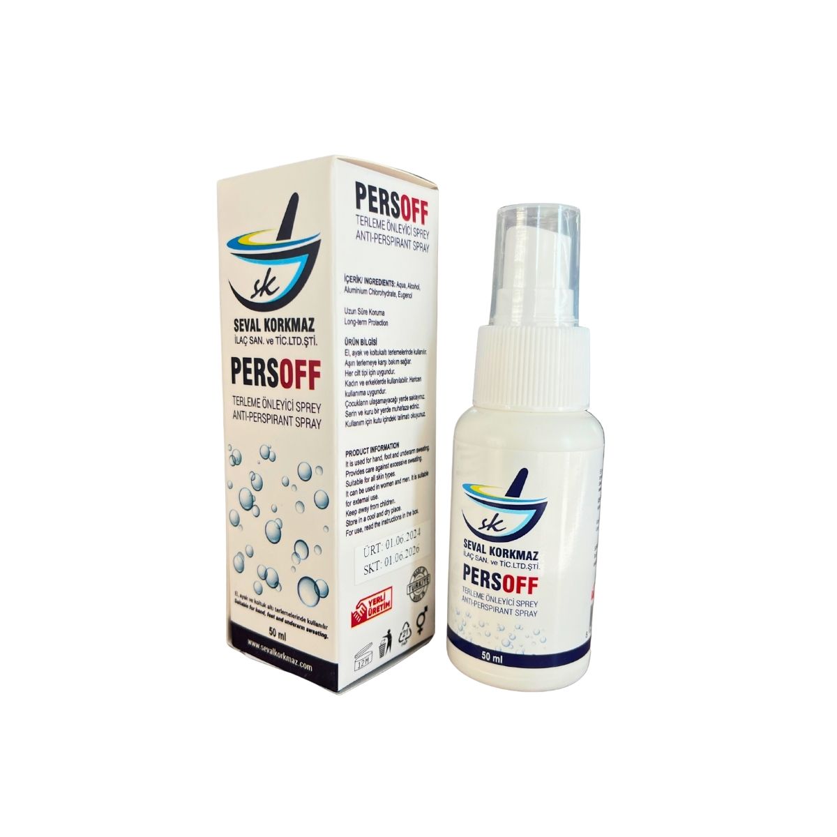 PersOFF Terleme Önleyici Sprey - 50 ml